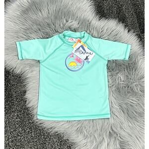 Kanu Surf Girls‎ Karlie UPF 50+ Rashguard Swim Shirt Cool Breeze Ice Green 5T